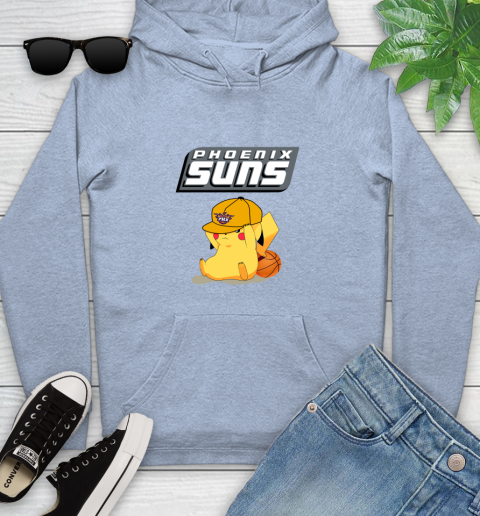 NBA Pikachu Basketball Sports Phoenix Suns Youth Hoodie 10