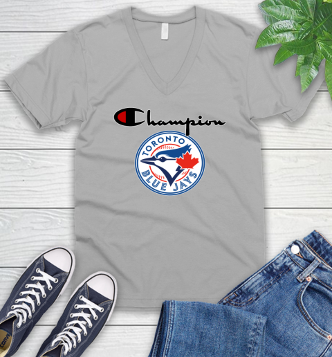 MLB Baseball Toronto Blue Jays Champion Shirt V-Neck T-Shirt 2