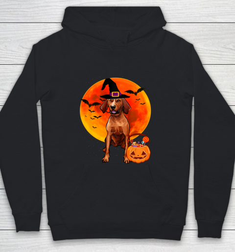 Dog Halloween Redbone Coonhound Jack O Lantern Pumpkin Youth Hoodie