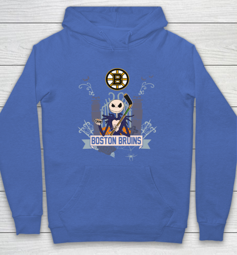NHL Boston Bruins Hockey Jack Skellington Halloween Hoodie 6