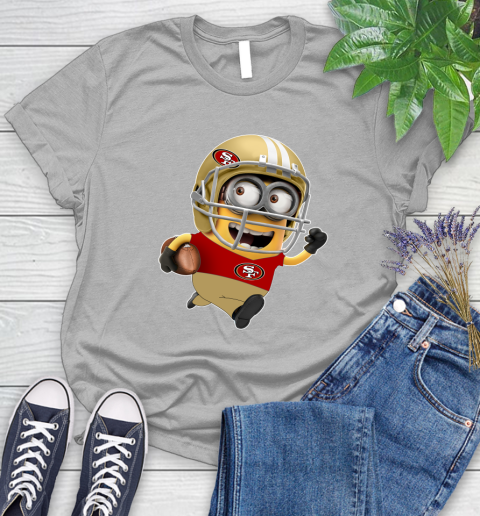 NFL San Francisco 49ers Minions Disney Football Sports Women's T-Shirt 5