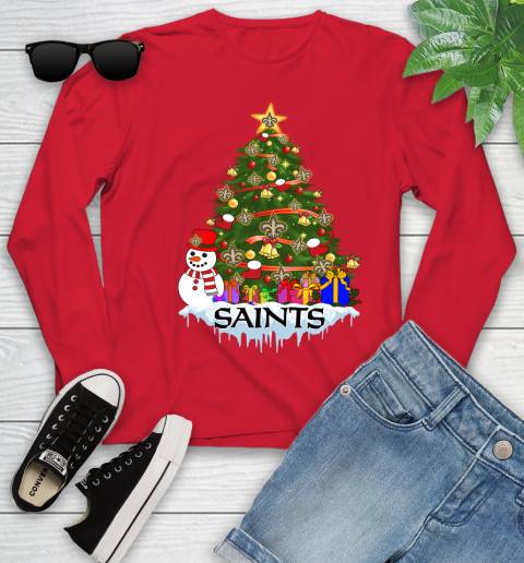 New Orleans Saints Merry Christmas NFL Football Sports Youth Long Sleeve 11