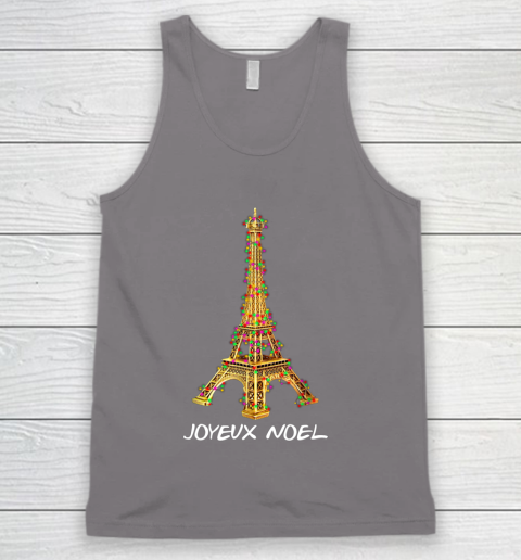 Joyeux Noel French Merry Christmas Eiffel Tower Tank Top 6