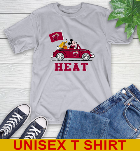 NBA Basketball Miami Heat Pluto Mickey Driving Disney Shirt T-Shirt 6