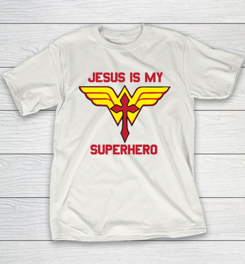 Jesus is my Superhero Christian Youth T-Shirt