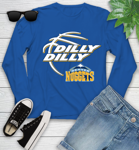 NBA Denver Nuggets Dilly Dilly Basketball Sports Youth Long Sleeve 9