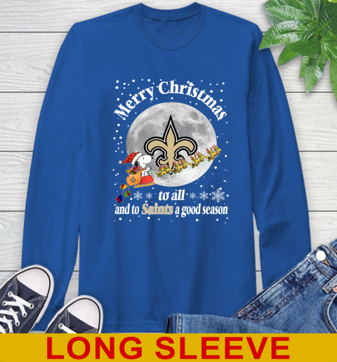 New Orleans Saints Merry Christmas To All And To Saints A Good Season NFL Football Sports Long Sleeve T-Shirt 11