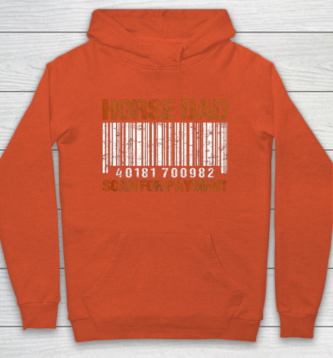 Horse Dad Scan For Payment Hoodie 3