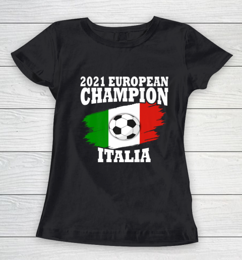 Italy Jersey Soccer Champions Euro 2021 Italia Women's T-Shirt