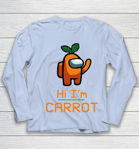 Among Us Shirt IM CARROT ORANGE AMONG A7 Youth Long Sleeve 5
