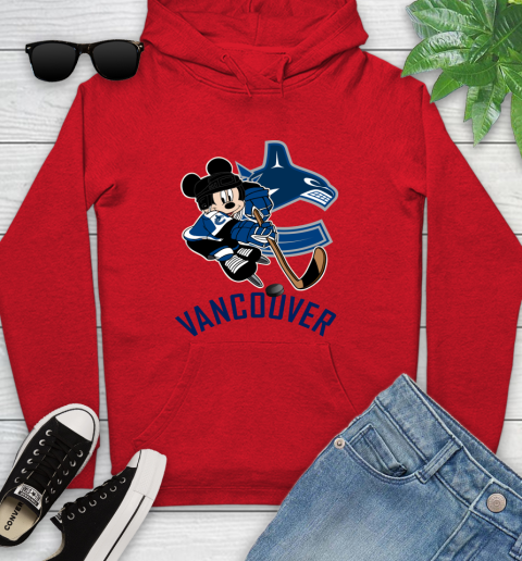 NHL Vancouver Canucks Mickey Mouse Disney Hockey T Shirt Youth Hoodie 11