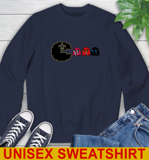 New Orleans Saints NFL Football Pac Man Champion Sweatshirt 3