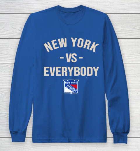 New York Rangers Vs Everybody Long Sleeve T-Shirt 6