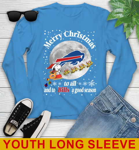 Buffalo Bills Merry Christmas To All And To Bills A Good Season NFL Football Sports Youth Long Sleeve 8