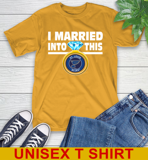 St.Louis Blues NHL Hockey I Married Into This My Team Sports T-Shirt 2