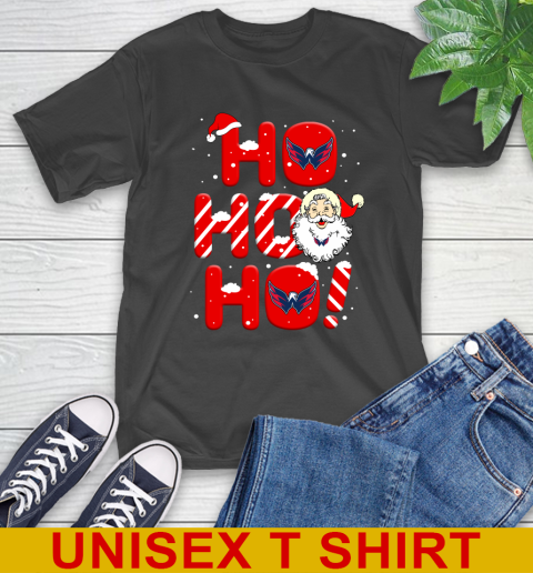 Washington Capitals NHL Hockey Ho Ho Ho Santa Claus Merry Christmas Shirt T-Shirt