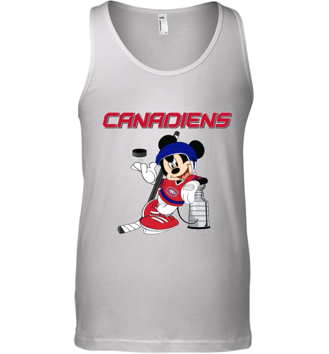 Mickey Montreal Canadiens With The Stanley Cup Hockey NHL Tank Top