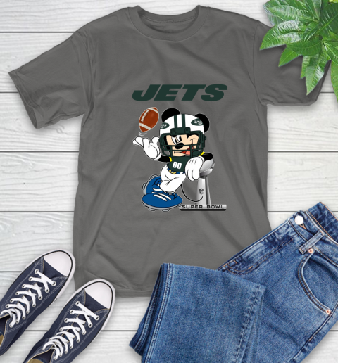NFL New York Jets Mickey Mouse Disney Super Bowl Football T Shirt T-Shirt 9