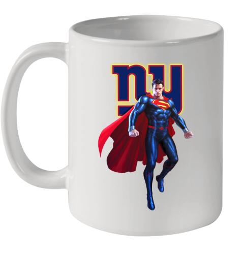 NFL Superman DC Sports Football New York Giants Ceramic Mug 11oz