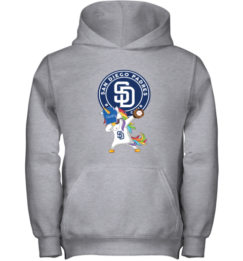Hip Hop Dabbing Unicorn Flippin Love San Diego Padres Youth Hoodie