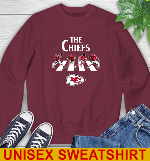 NFL Football Kansas City Chiefs The Beatles Rock Band Shirt Sweatshirt 6
