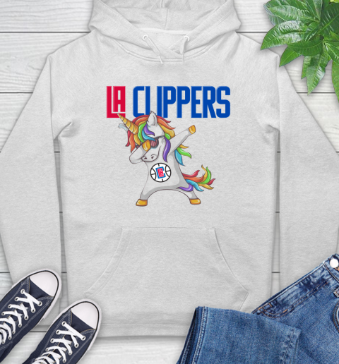 LA Clippers NBA Basketball Funny Unicorn Dabbing Sports Hoodie