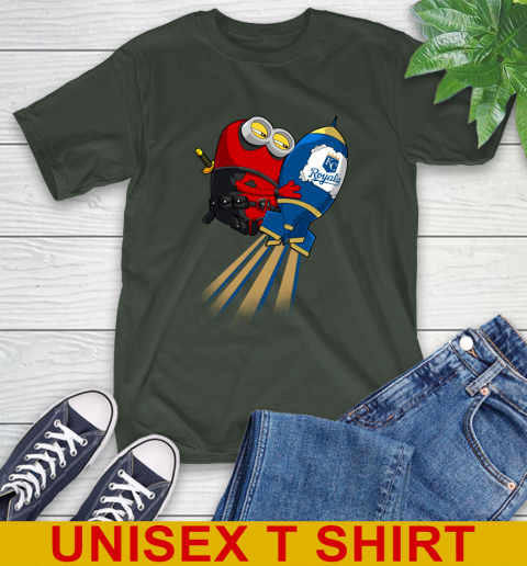 MLB Baseball Kansas City Royals Deadpool Minion Marvel Shirt T-Shirt 6