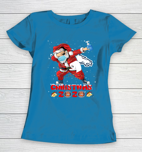 Denver Broncos Funny Santa Claus Dabbing Christmas 2020 NFL Women's T-Shirt 6