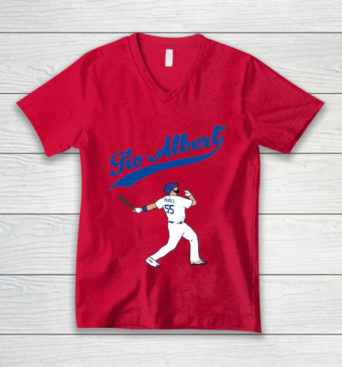 Tio Albert Baseball V-Neck T-Shirt 3