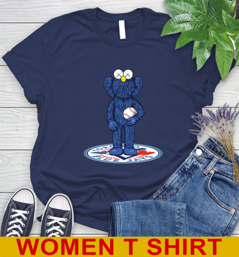 MLB Baseball Toronto Blue Jays Kaws Bff Blue Figure Shirt Women's T-Shirt 12