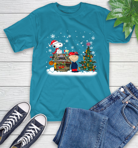 LA Clippers NBA Basketball Christmas The Peanuts Movie Snoopy Championship T-Shirt 9