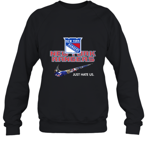 NHL Team New York Rangers x Nike Just Hate Us Hockey Sweatshirt