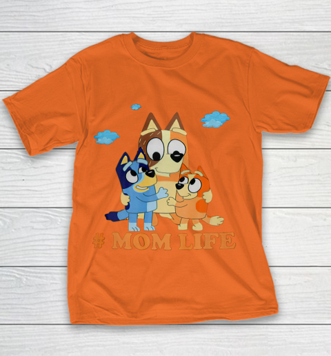I Love Mom Blueys Love Parents Day #Momlife Youth T-Shirt 4