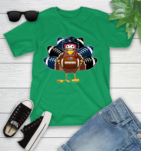 Los Angeles Rams Turkey Thanksgiving Day Youth T-Shirt 6