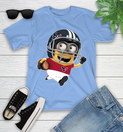 NFL Houston Texans Minions Disney Football Sports Youth T-Shirt 11