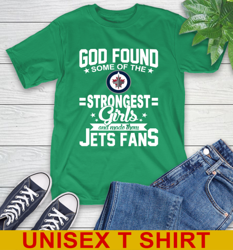 Winnipeg Jets NHL Football God Found Some Of The Strongest Girls Adoring Fans T-Shirt 7