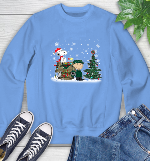 NHL Minnesota Wild Snoopy Charlie Brown Woodstock Christmas Stanley Cup Hockey Sweatshirt 11
