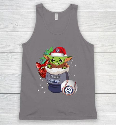 San Diego Padres Christmas Baby Yoda Star Wars Funny Happy MLB Tank Top 7