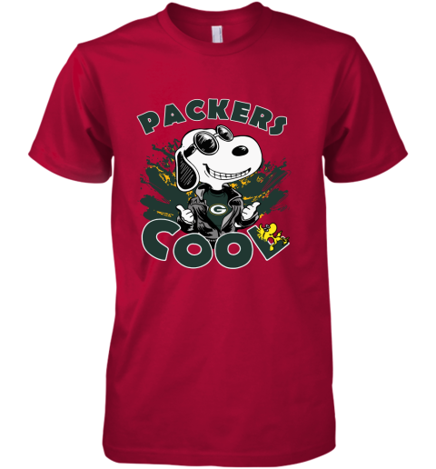 Green Bay Packers Snoopy Joe Cool We're Awesome Premium Men's T