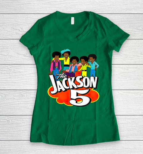 The Jackson 5 Women's V-Neck T-Shirt 3