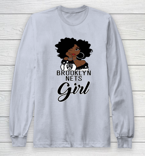 Brooklyn Nets Girl NBA Long Sleeve T-Shirt 6