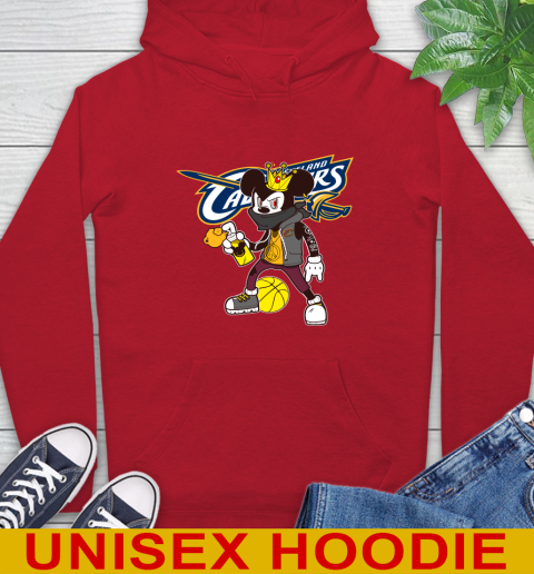 Cleveland Cavaliers NBA Basketball Mickey Peace Sign Sports Hoodie 10