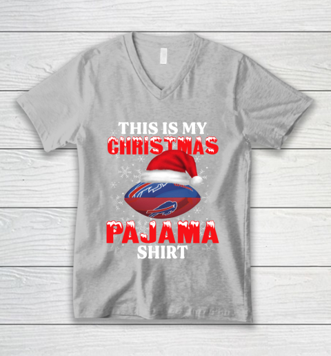 Buffalo Bills This Is My Christmas Pajama Shirt NFL V-Neck T-Shirt 3