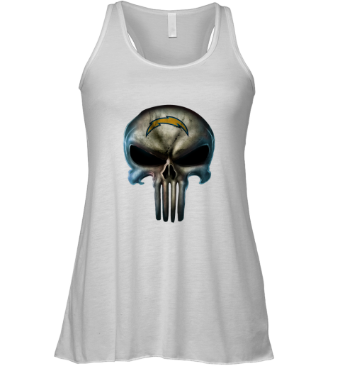 Los Angeles Chargers The Punisher Mashup Football Racerback Tank