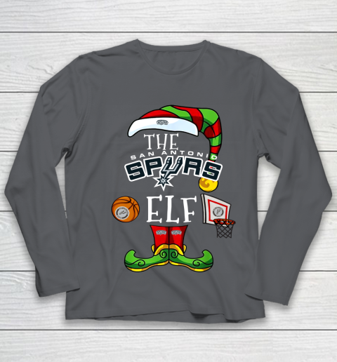 San Antonio Spurs Christmas ELF Funny NBA Youth Long Sleeve 6