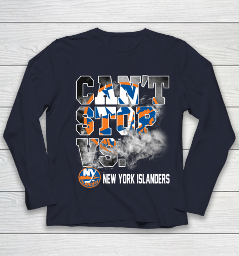 NHL New York Islanders Hockey Can't Stop Vs Youth Long Sleeve 2