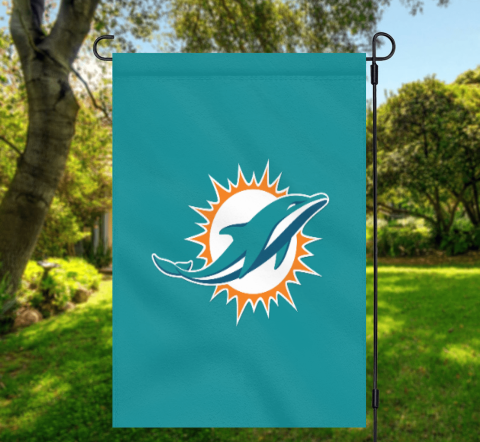 Miami Dolphins NFL Team Spirit Garden Flag