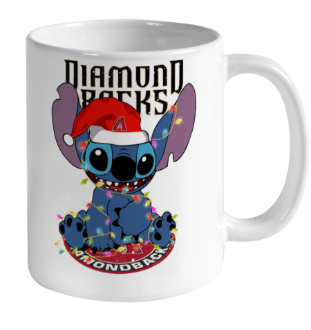 Arizona Diamondbacks MLB noel stitch Baseball Christmas Ceramic Mug 11oz 2