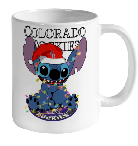 Colorado Rockies MLB noel stitch Baseball Christmas Ceramic Mug 11oz 2