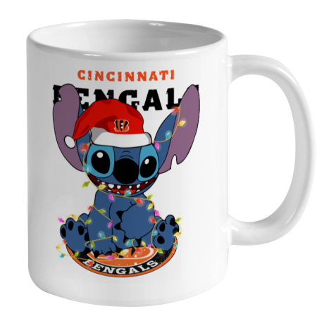 Cincinnati Bengals NFL Football noel stitch Christmas Ceramic Mug 11oz 2